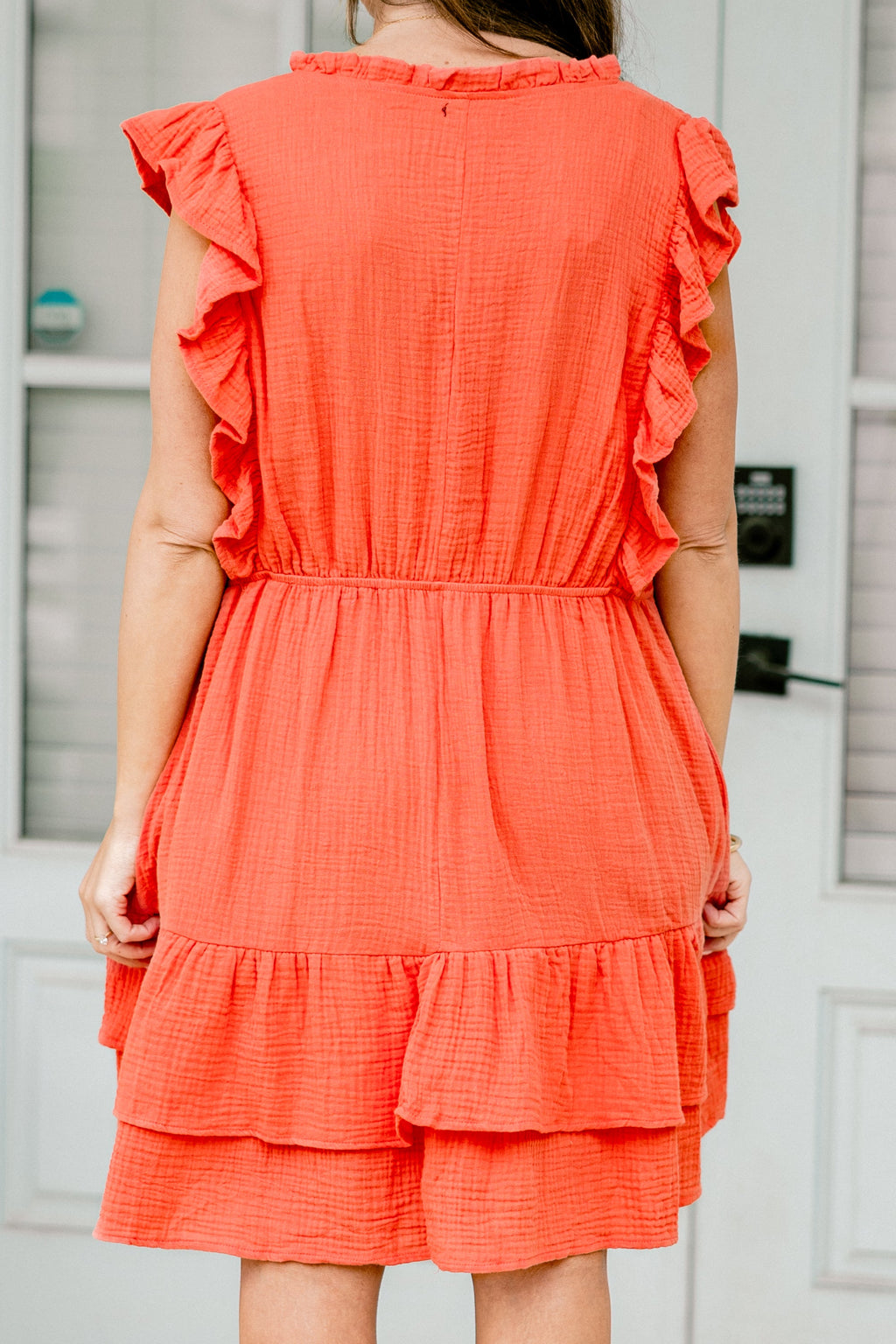 Feel The Good Vibes Dress, Coral