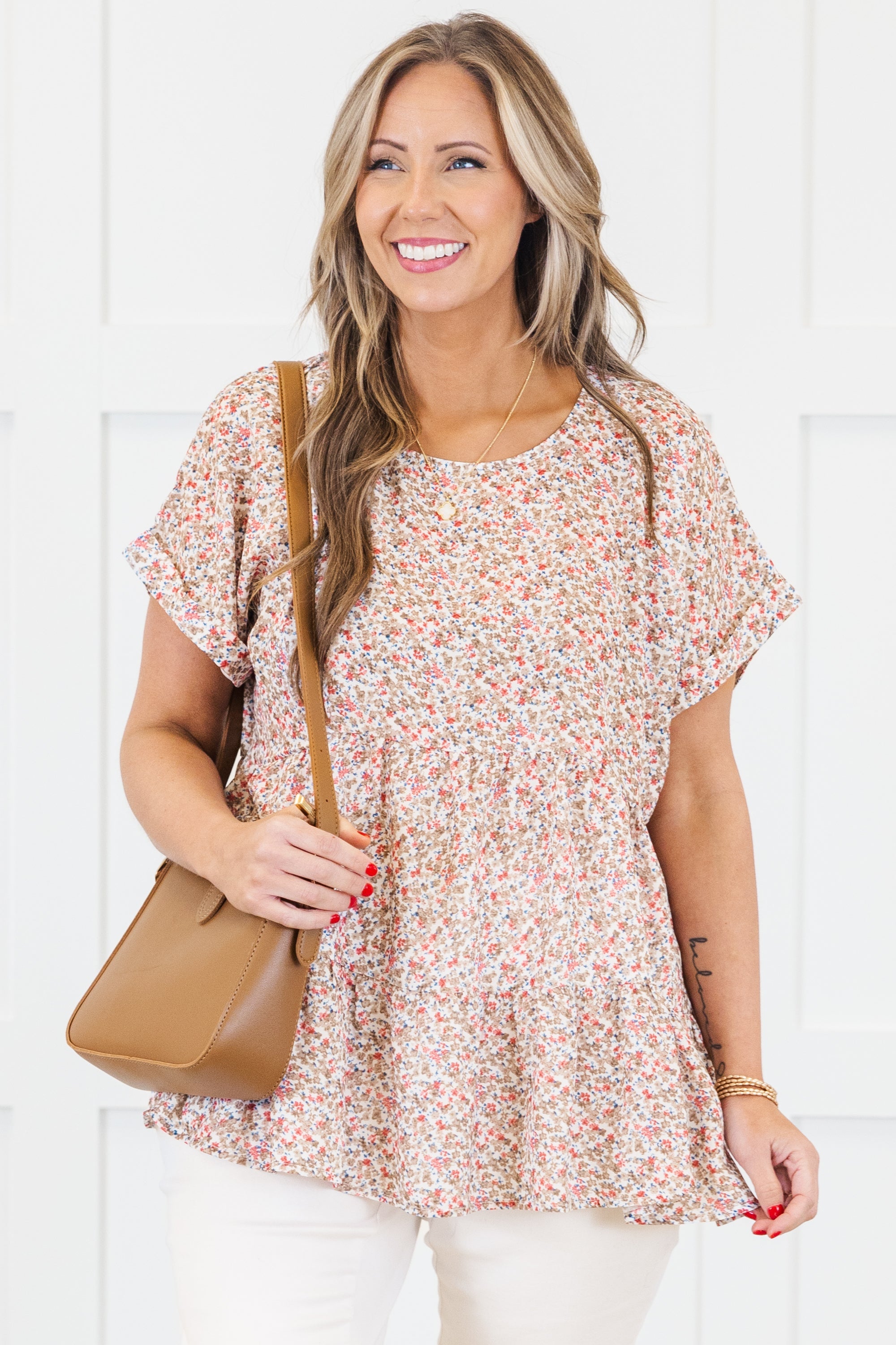 Feeling Accomplished Top, Taupe