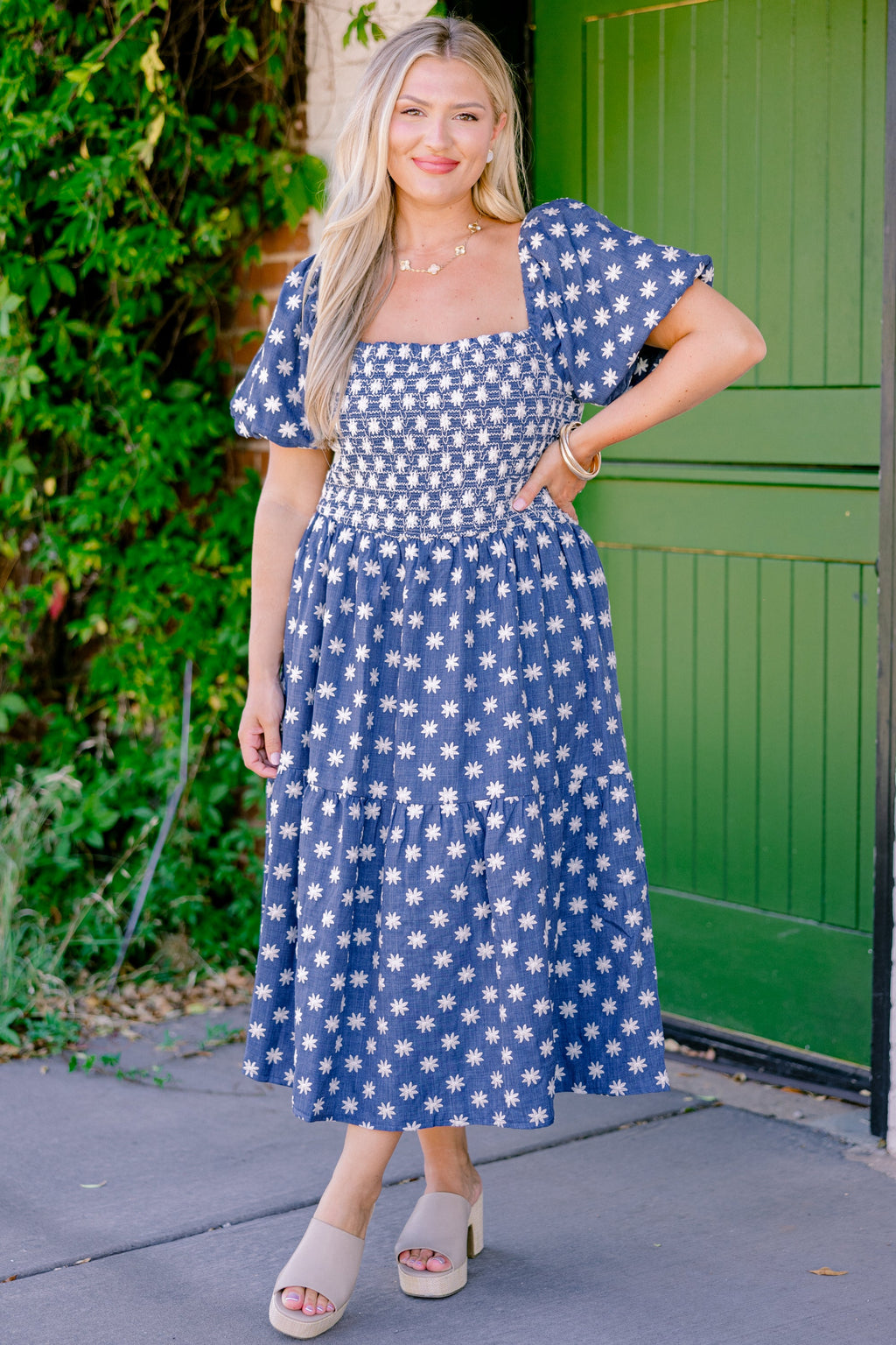 Feeling Grateful Midi Dress, Denim