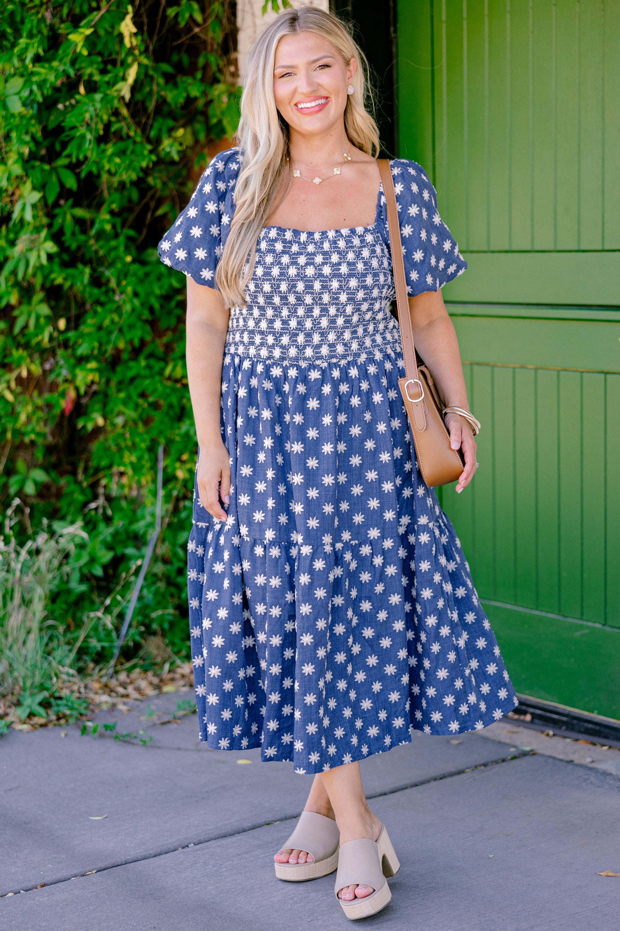 Feeling Grateful Midi Dress, Denim