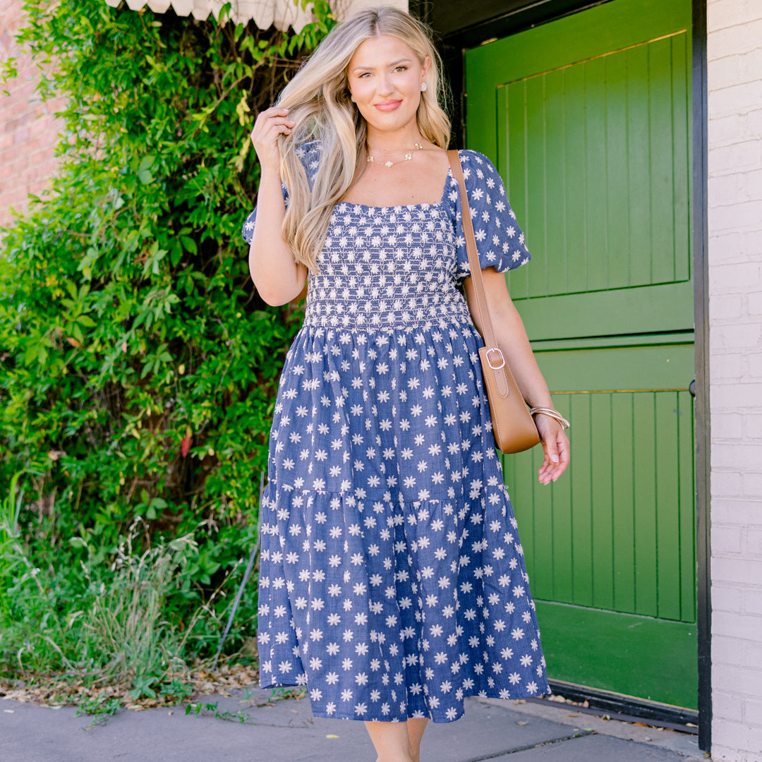 Feeling Grateful Midi Dress, Denim