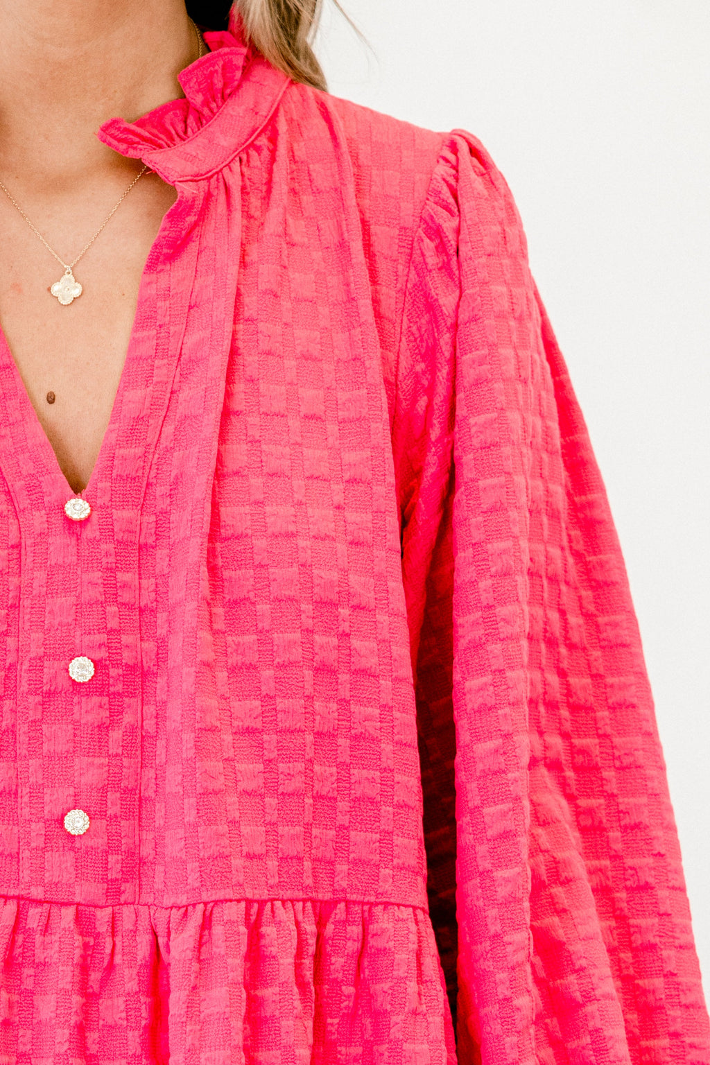 Feels Like Yesterday Dress, Fuchsia