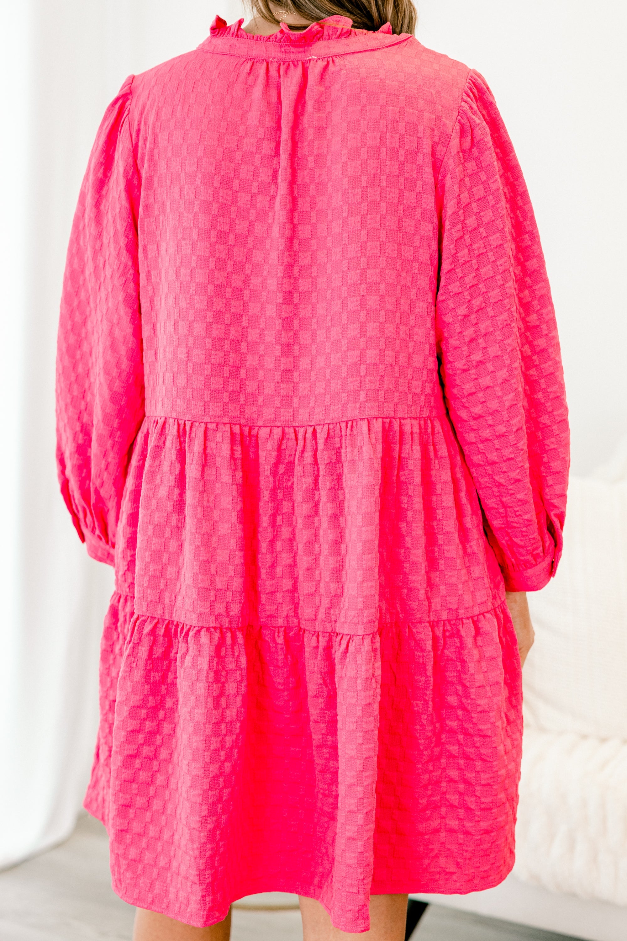 Feels Like Yesterday Dress, Fuchsia