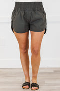 Feeling Motivated Shorts, Ash Grey