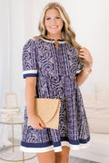 Feelings Still Remain Dress, Navy