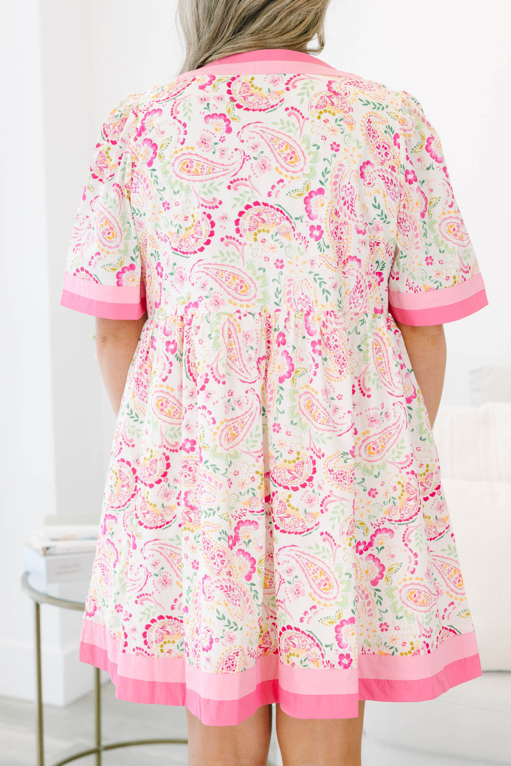 Feelings Still Remain Dress, Pink Paisley