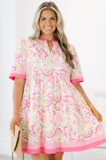 Feelings Still Remain Dress, Pink Paisley