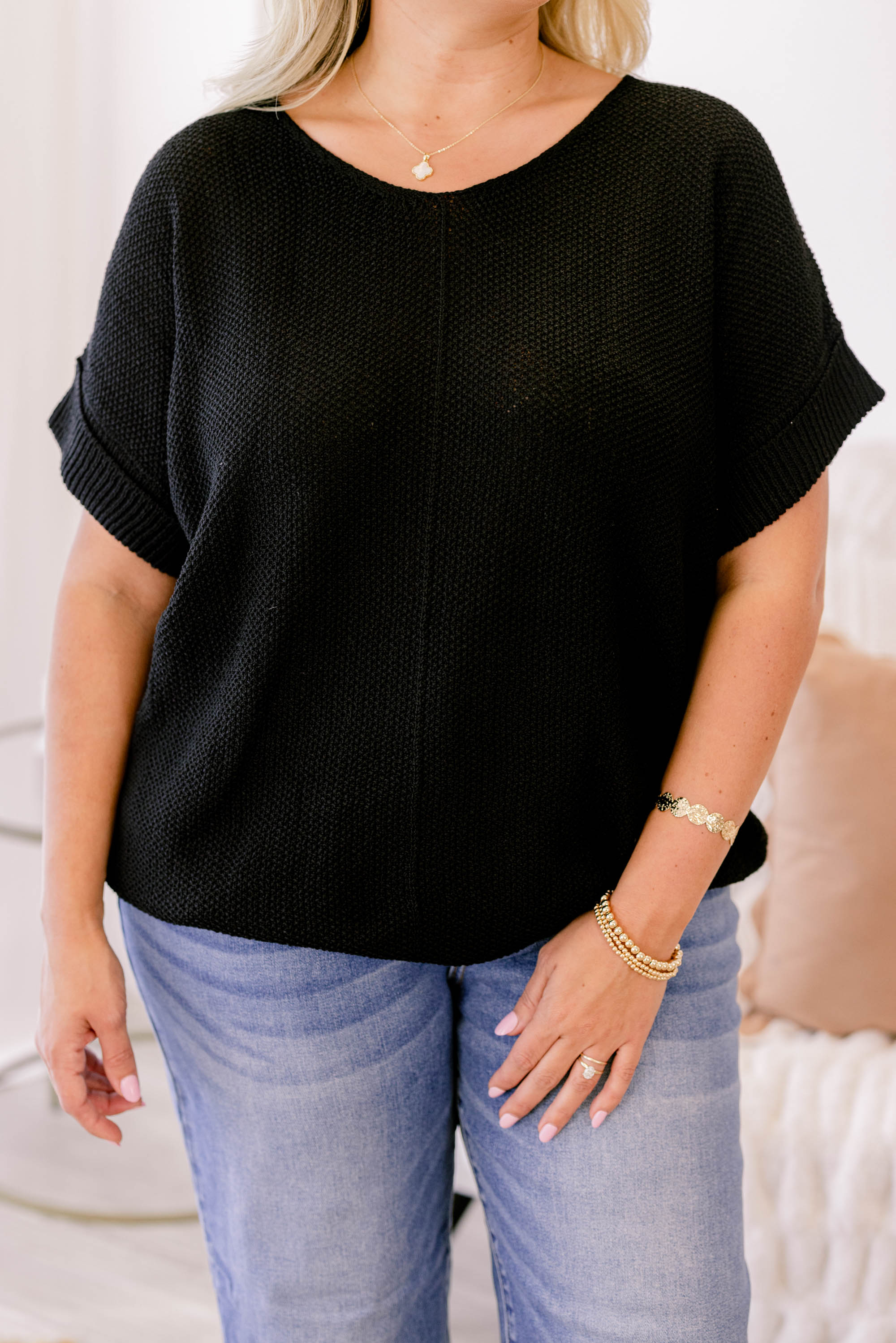 Feels Like The Moment Sweater, Black