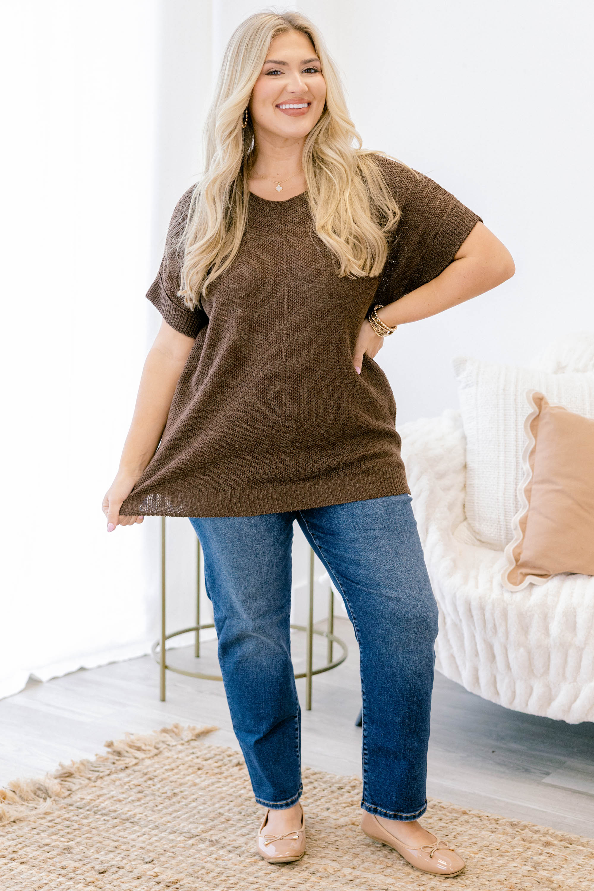 Feels Like The Moment Sweater, Brown