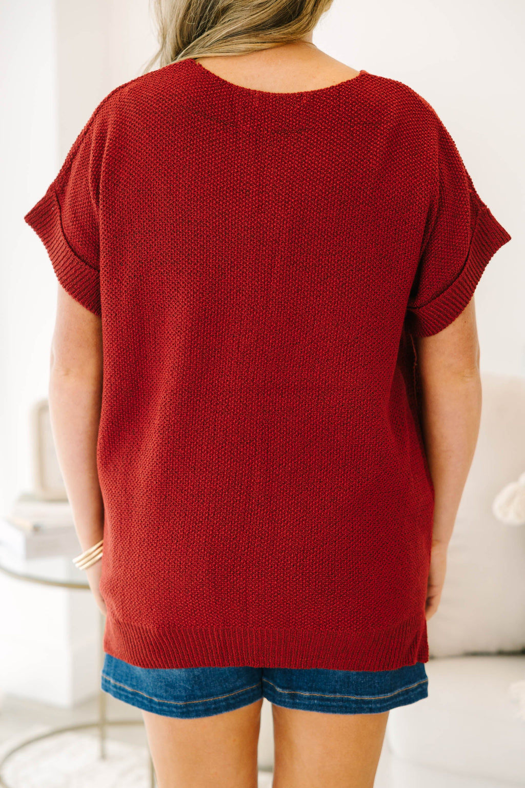 Feels Like The Moment Sweater, Cabernet