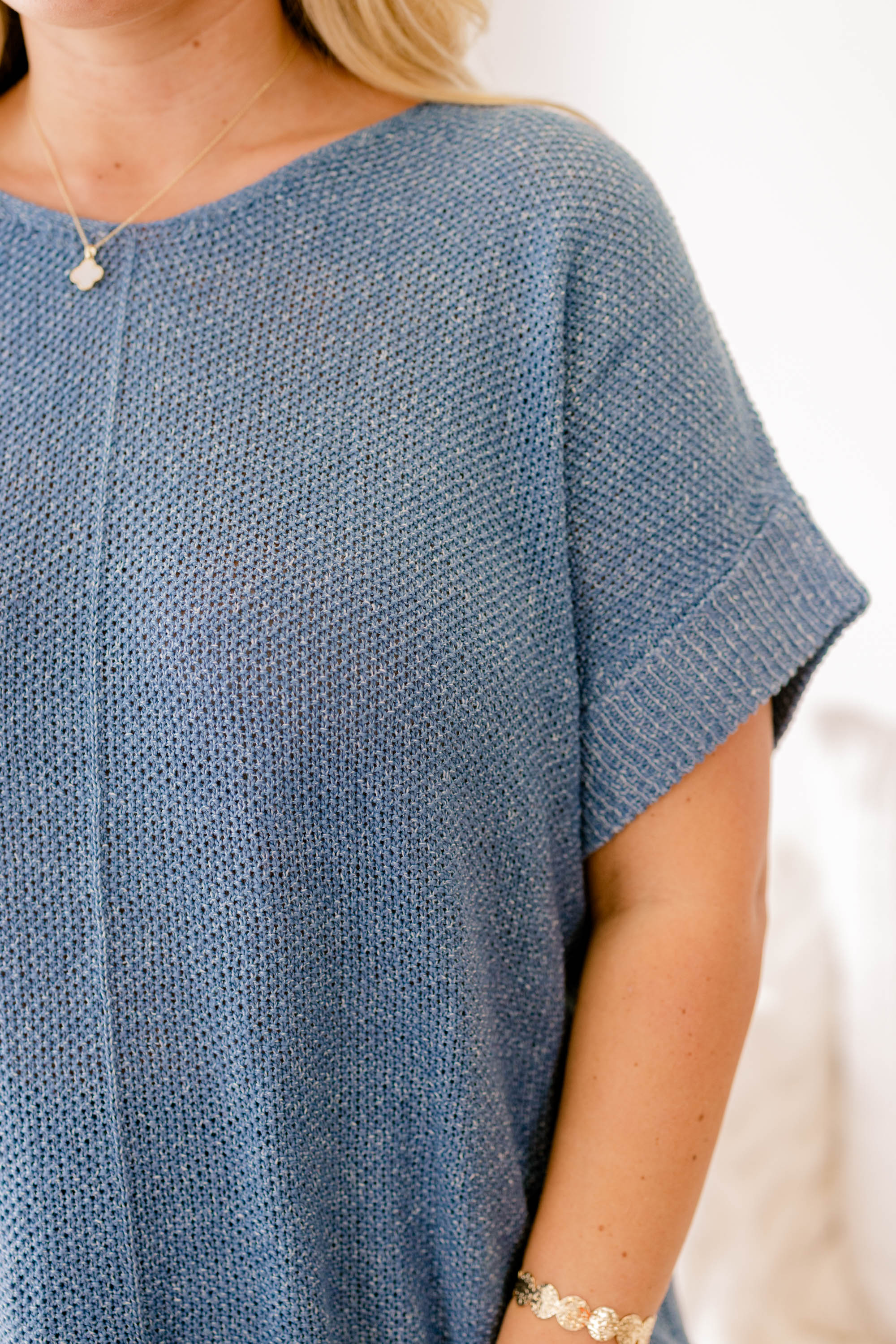 Feels Like The Moment Sweater, Dusty Blue
