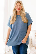 Feels Like The Moment Sweater, Dusty Blue