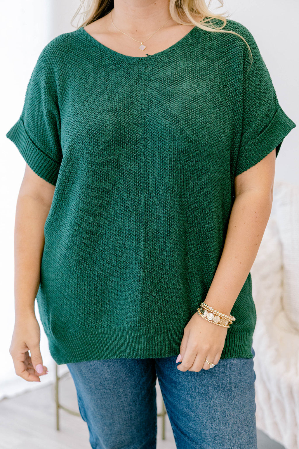 Feels Like The Moment Sweater, Dark Green