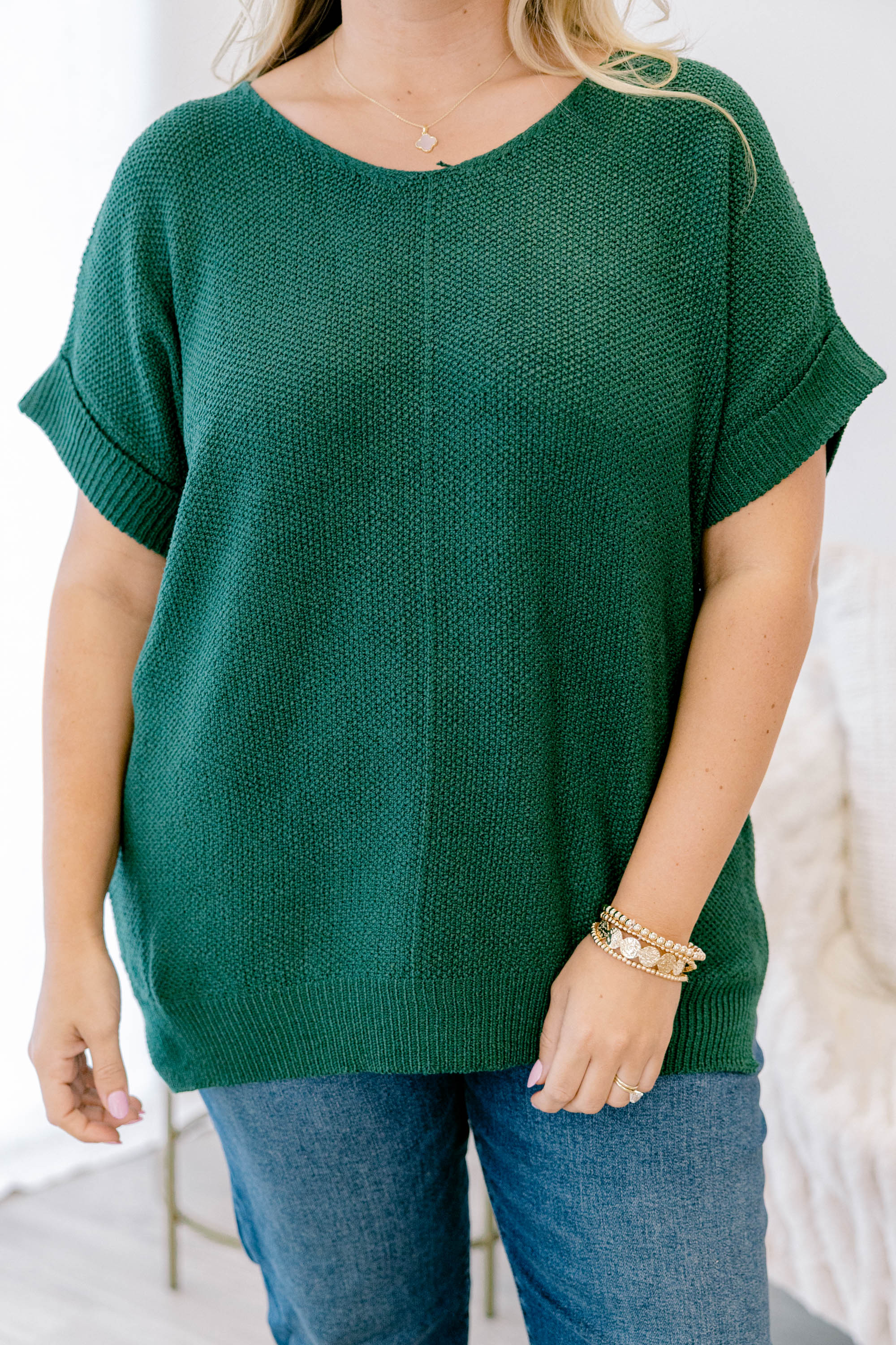Feels Like The Moment Sweater, Dark Green