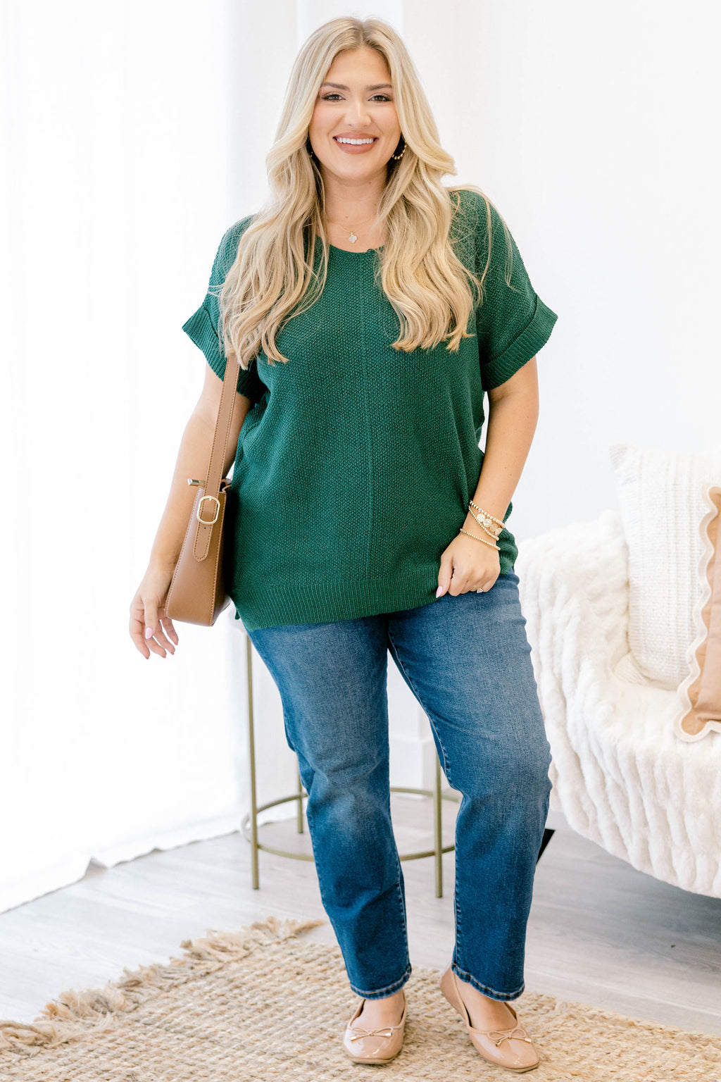 Feels Like The Moment Sweater, Dark Green