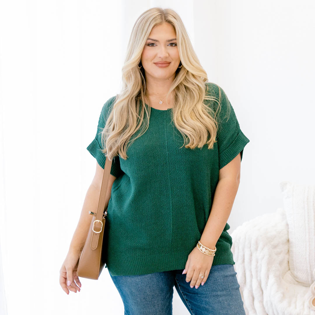 Feels Like The Moment Sweater, Dark Green