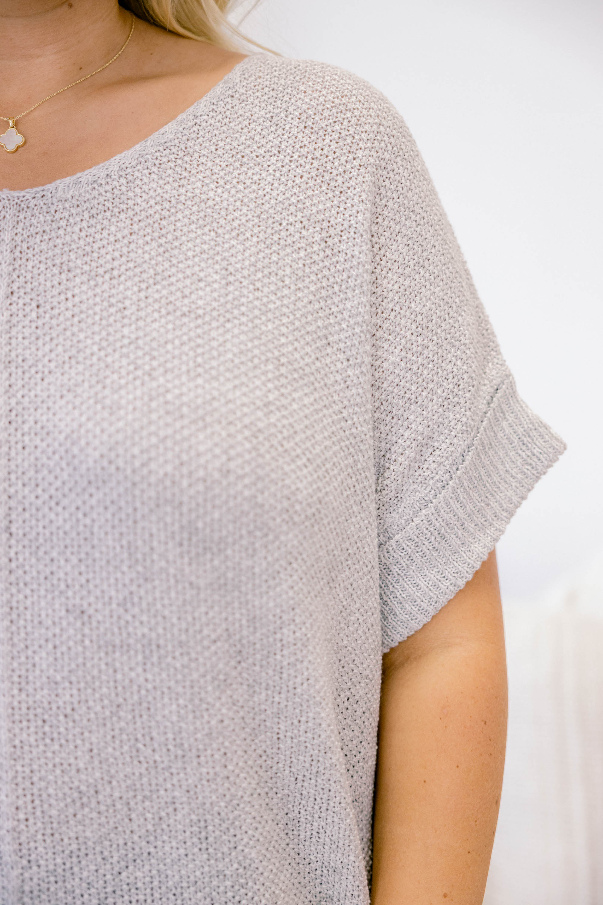 Feels Like The Moment Sweater, Heather Grey