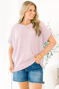 Feels Like The Moment Sweater, Pink Gray