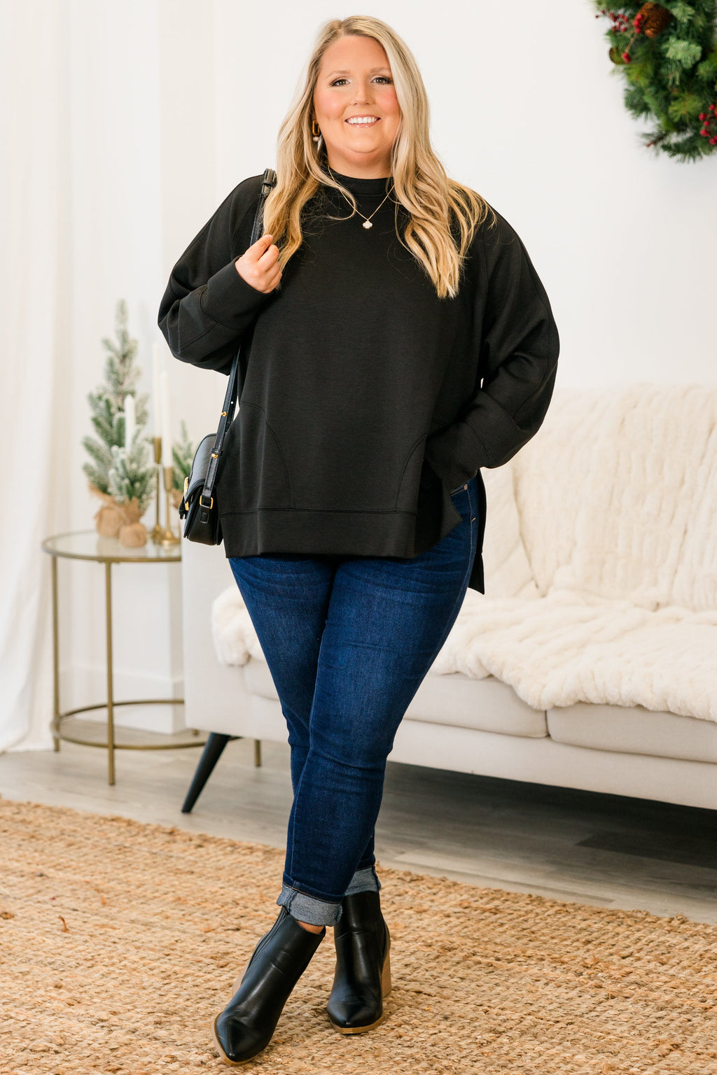Feels So Sweet Pullover, Black