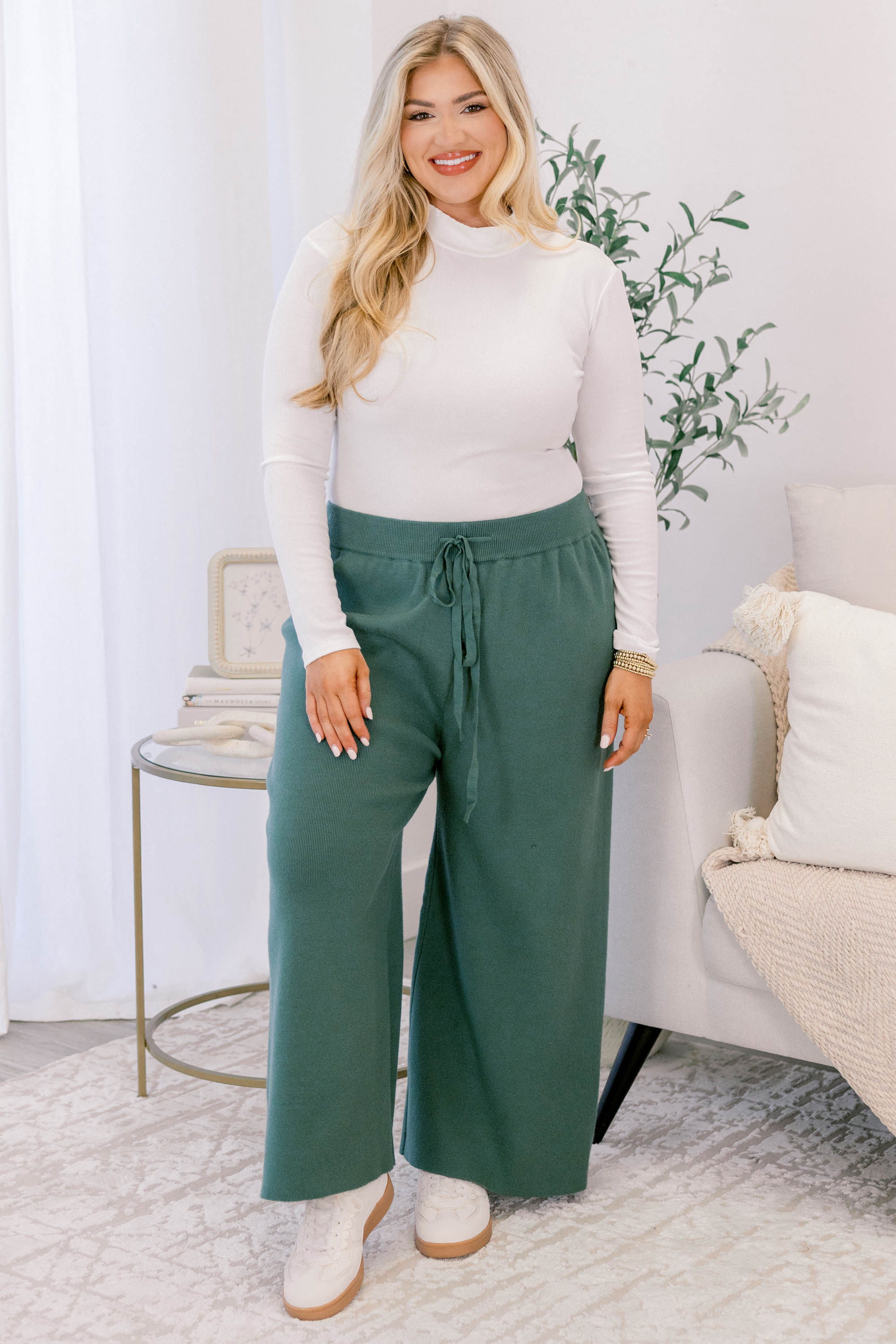 Fell In Love Pants, Slate Green