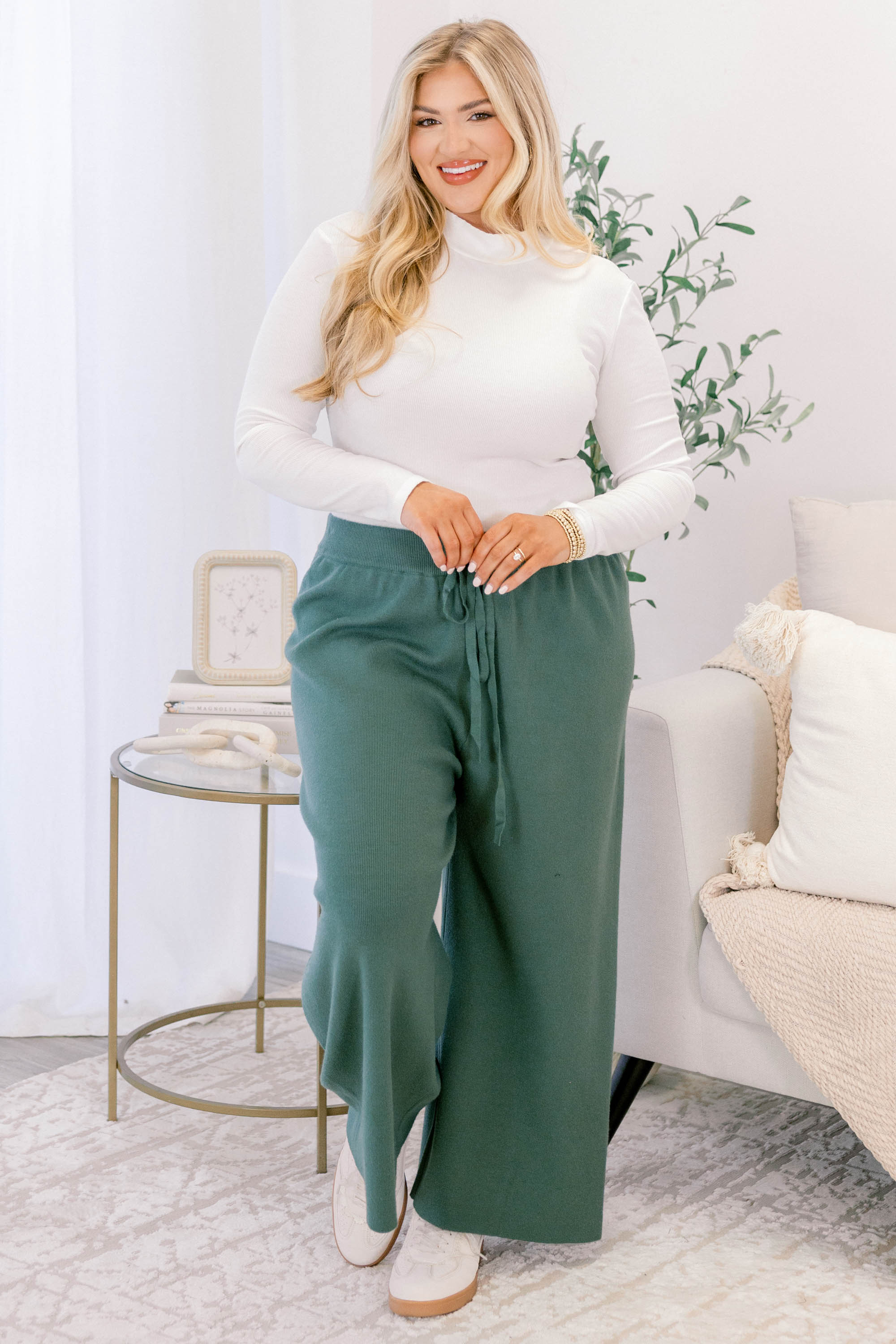 Fell In Love Pants, Slate Green