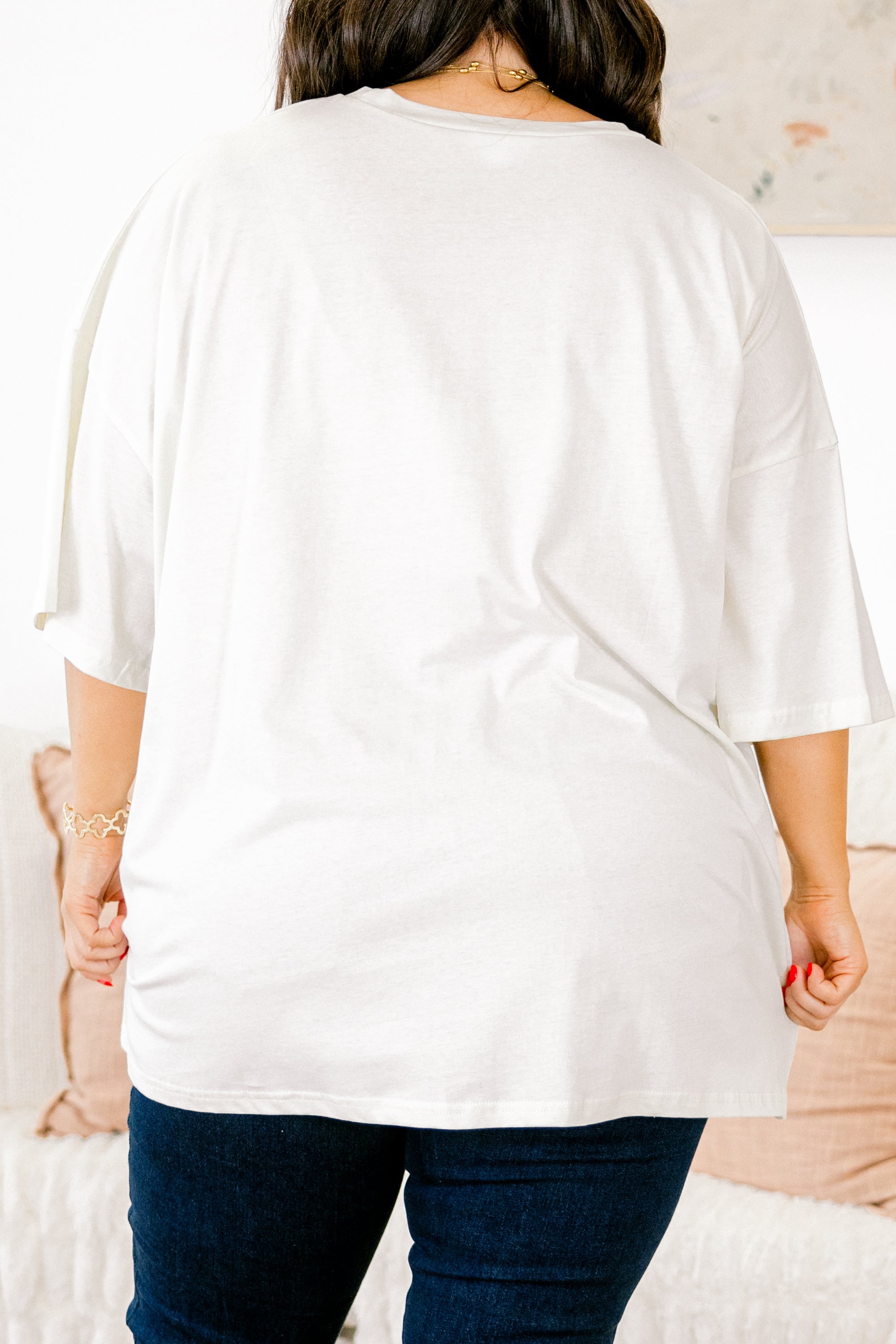 Field Of Flowers Boyfriend Tee, Ivory