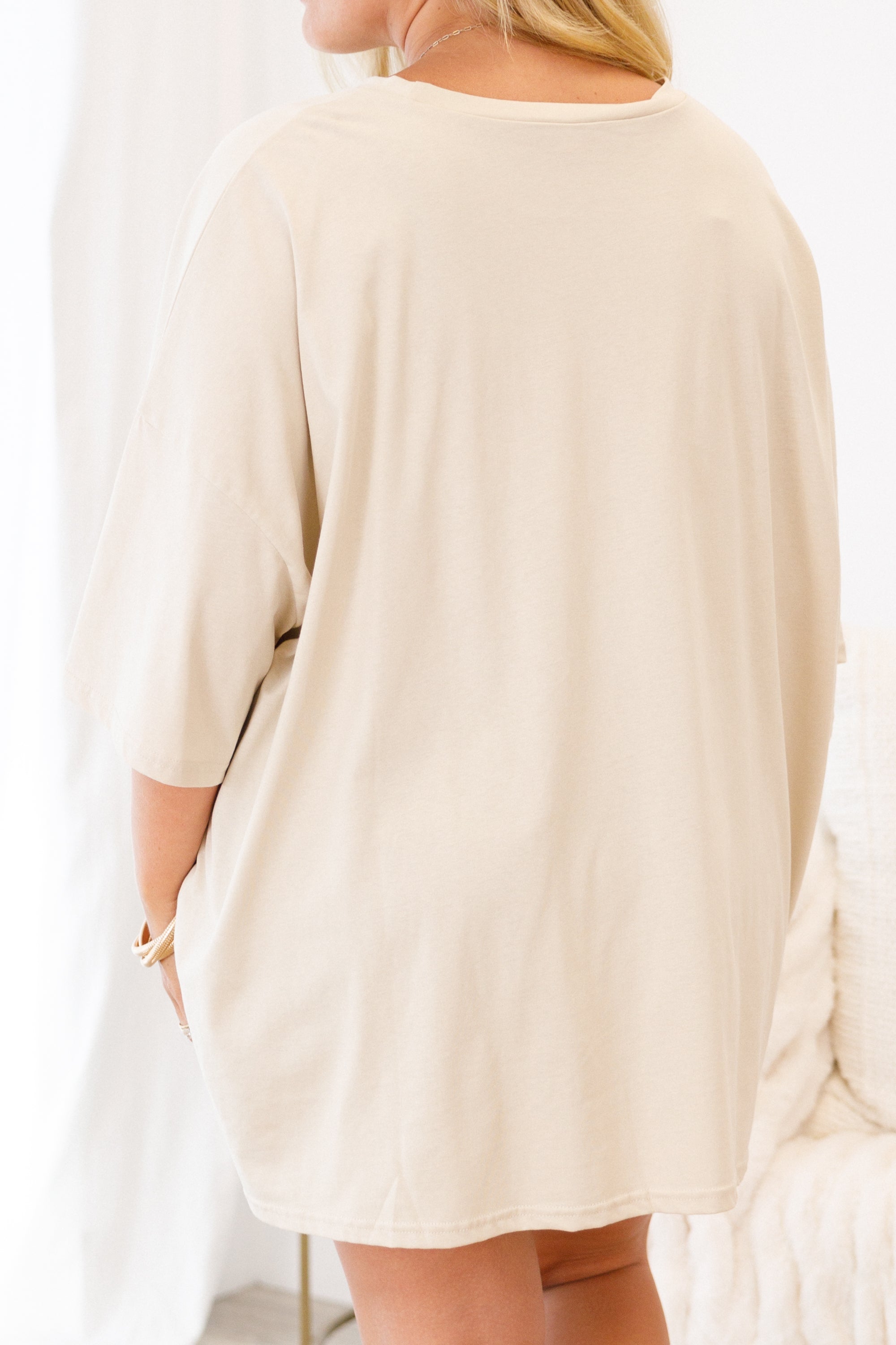 Fierce Smile Boyfriend Tee, Dust
