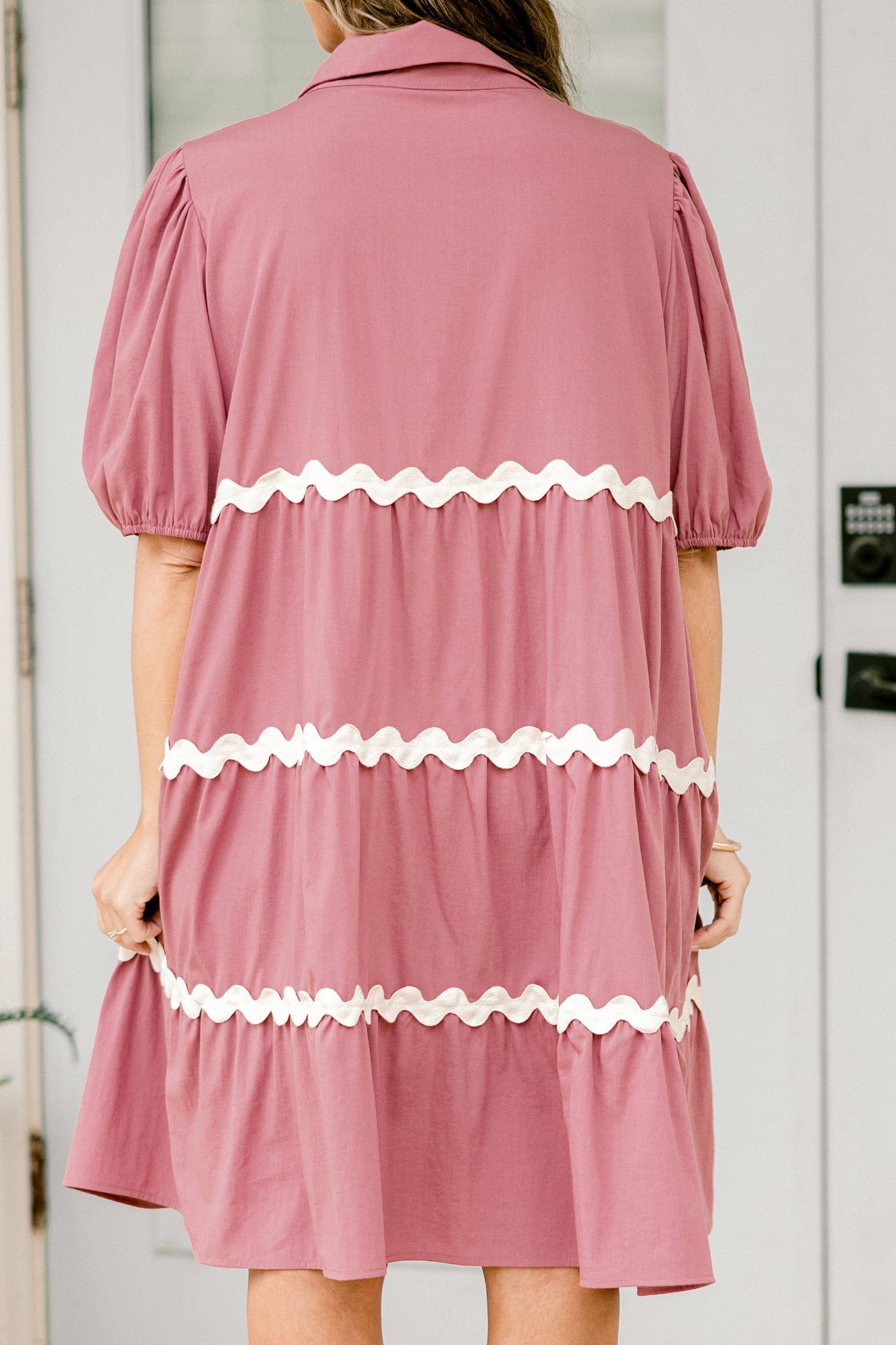 Fiery Hearts Dress, Mauve