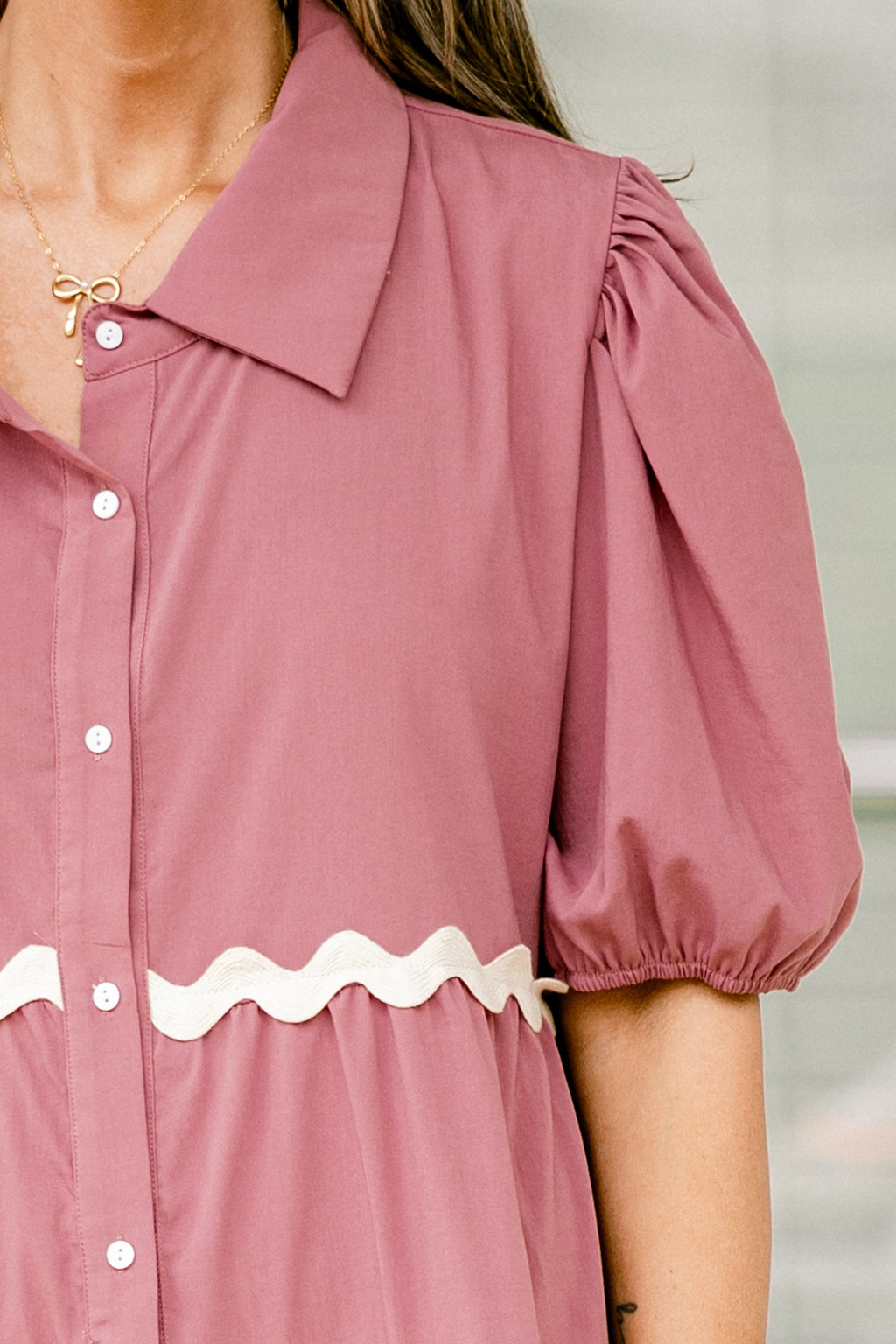 Fiery Hearts Dress, Mauve