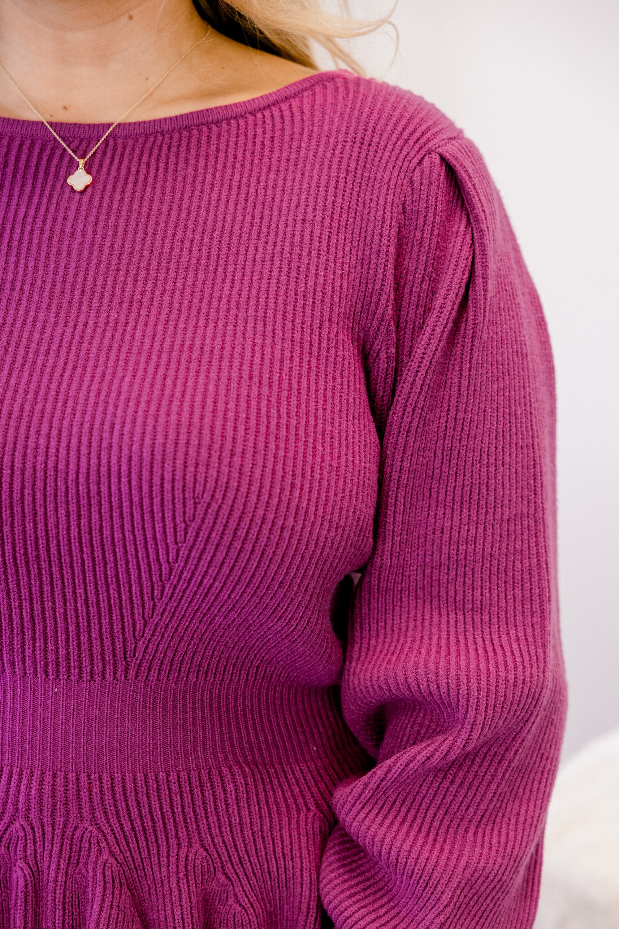Final Notice Sweater, Magenta