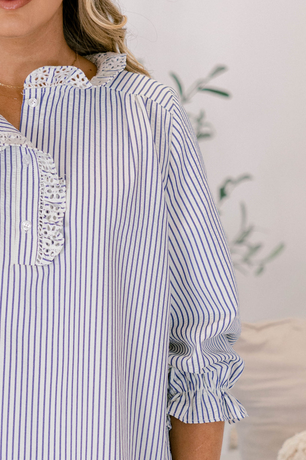 Find My Muse Top, Blue Stripe
