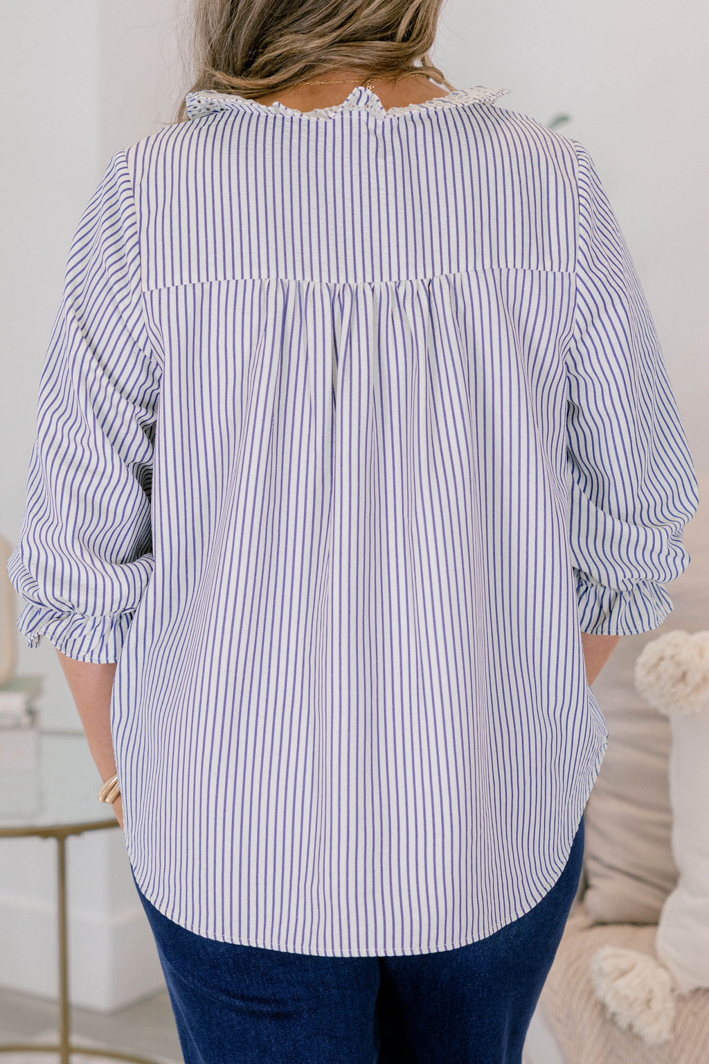Find My Muse Top, Blue Stripe