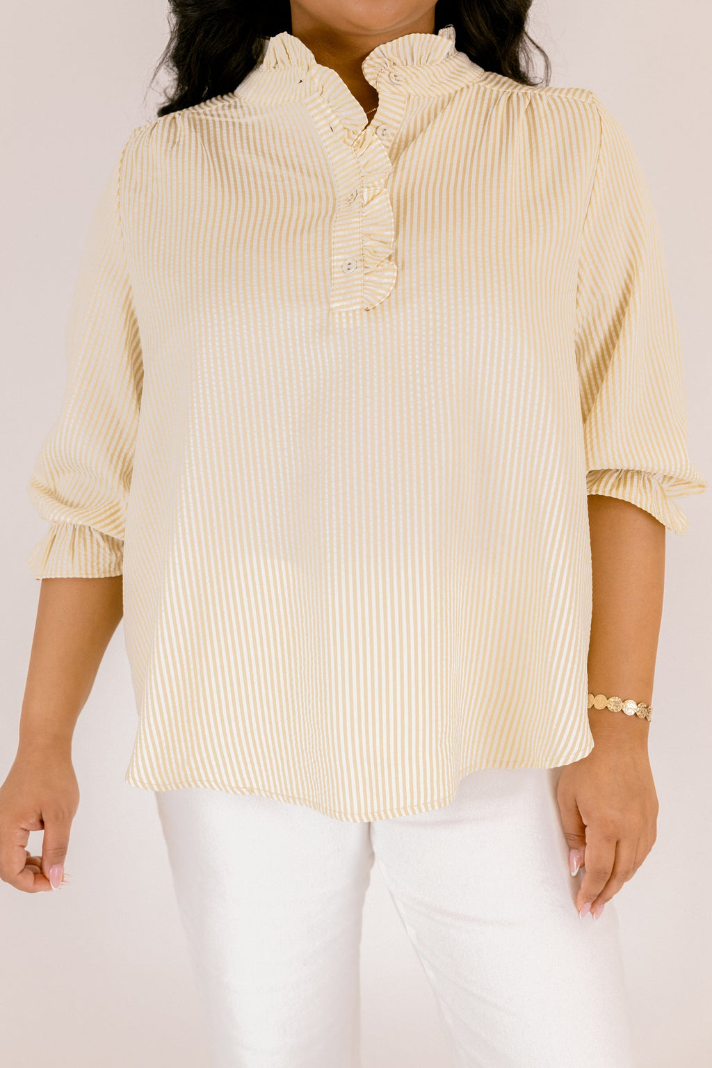 Find My Muse Top, Tan Stripe