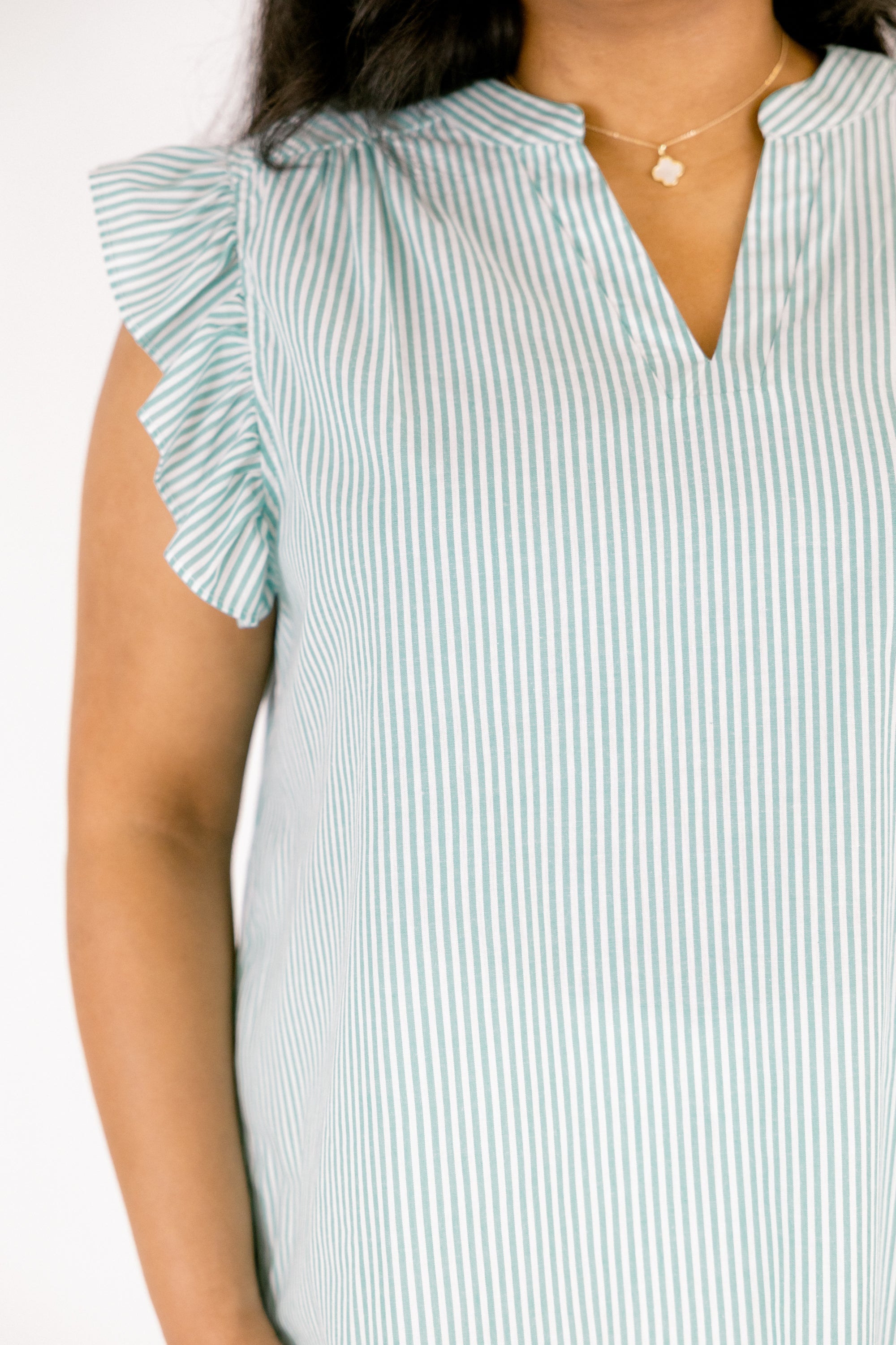 Find You Out Top, Aqua Stripe