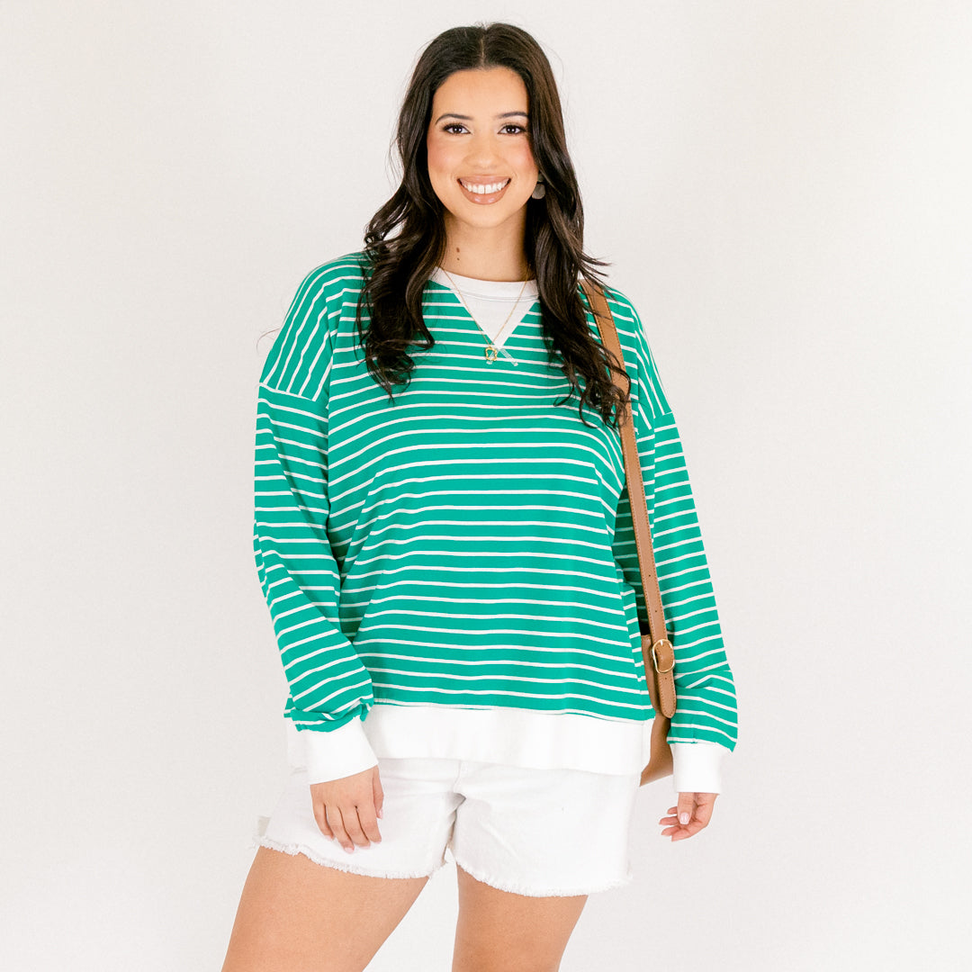 Fireside Feels Pullover, Kelly Green