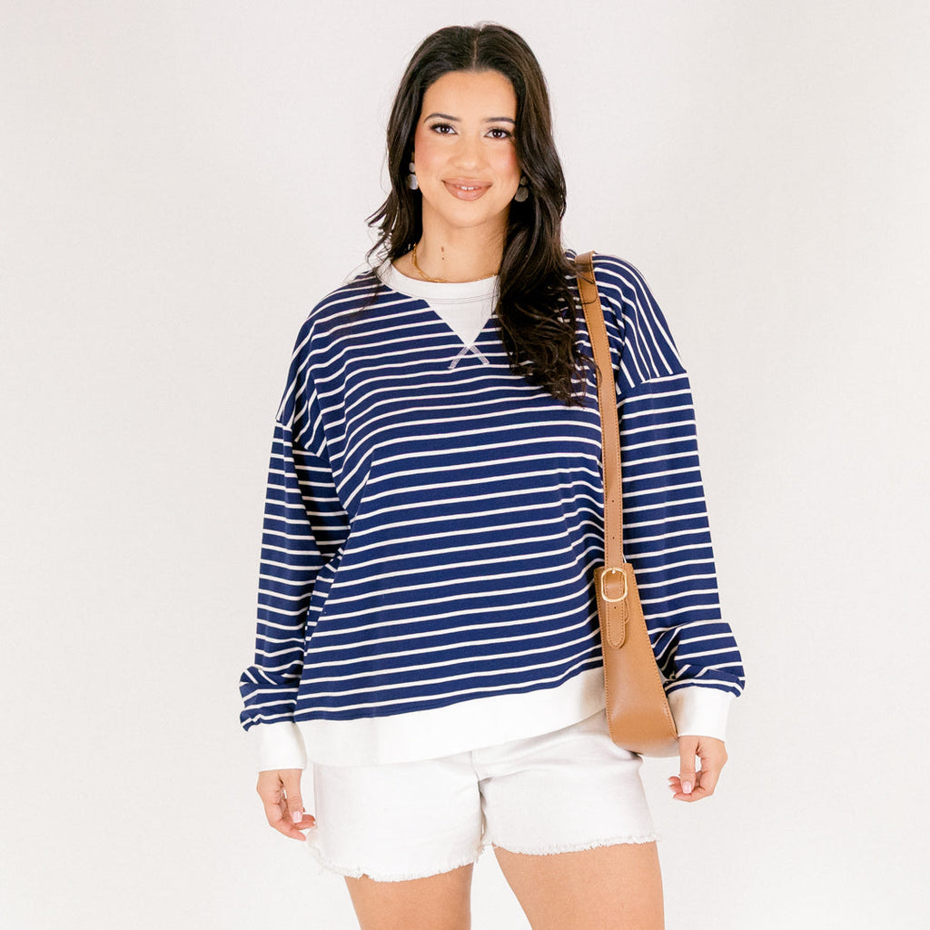 Fireside Feels Pullover, Navy