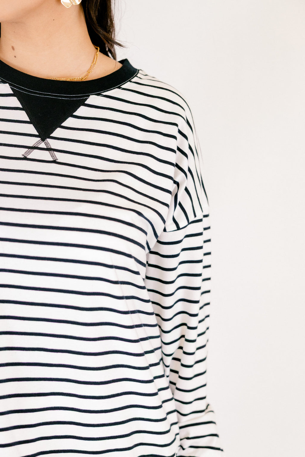 Fireside Feels Pullover, White/Black