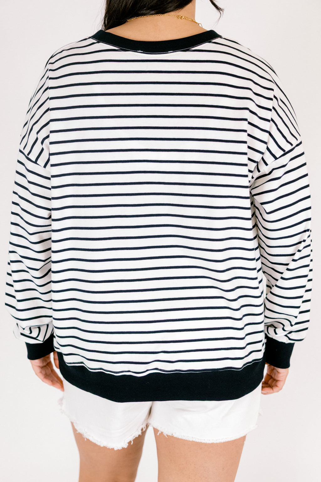 Fireside Feels Pullover, White/Black