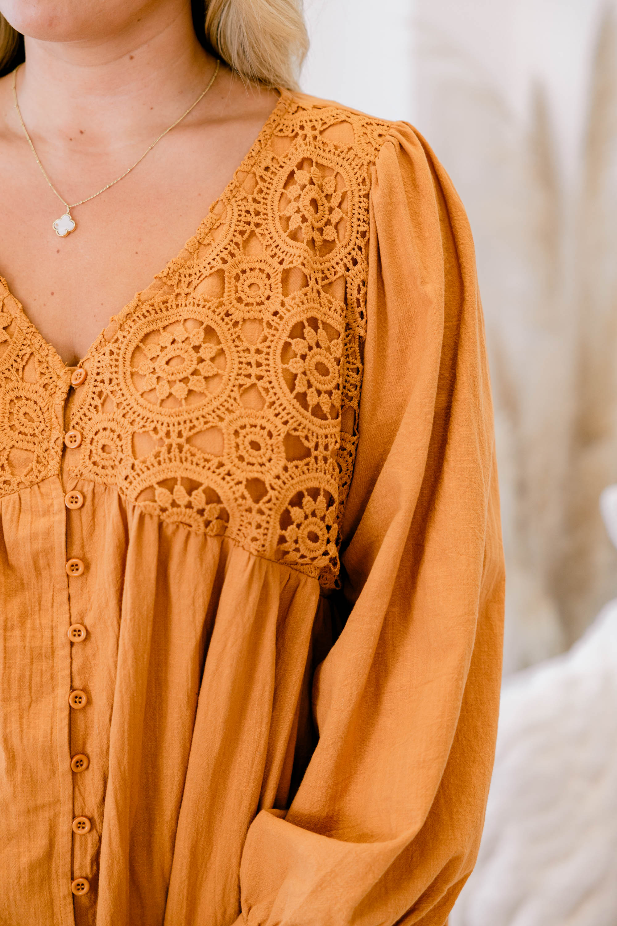 Fireside Stories Top, Orange