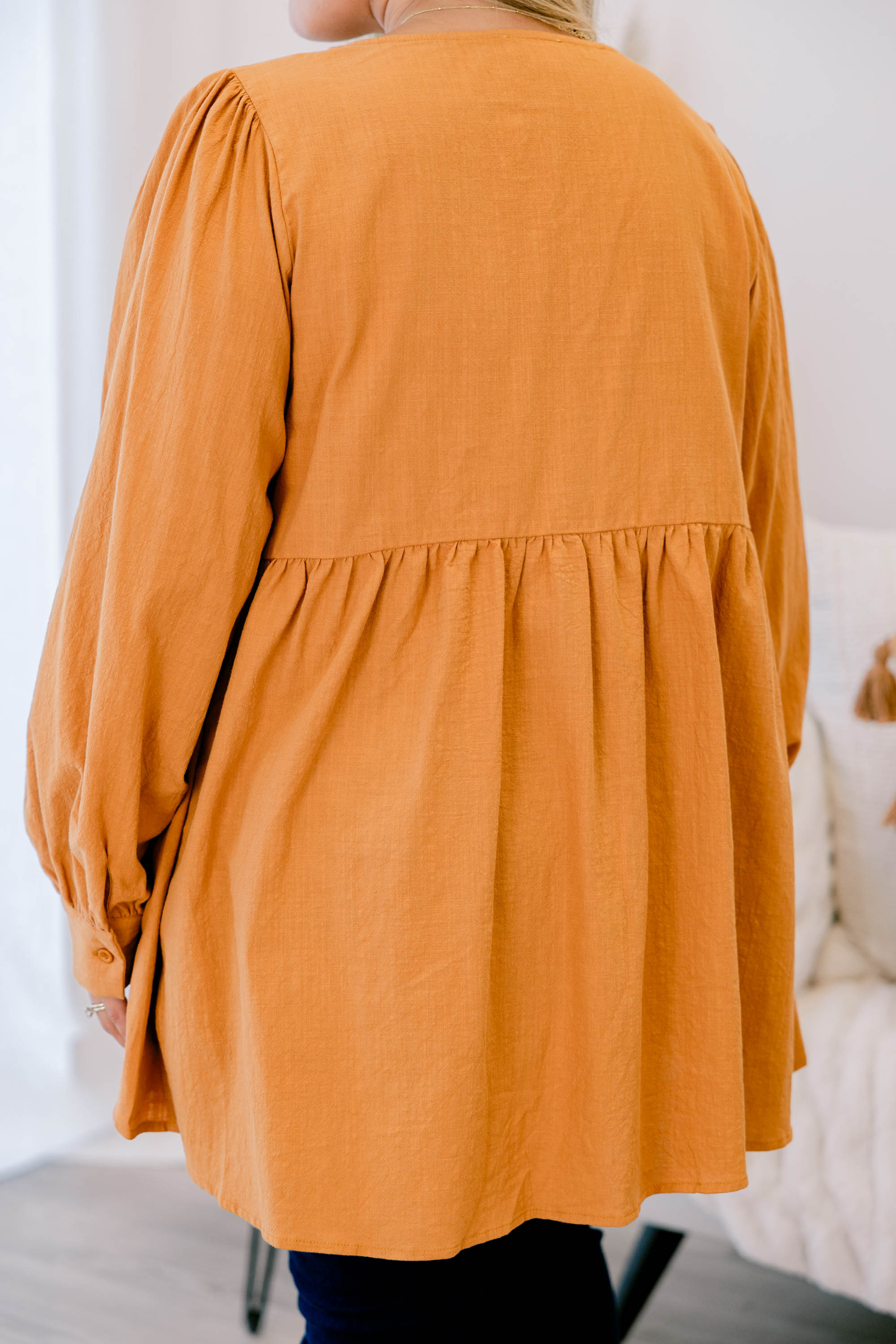 Fireside Stories Top, Orange