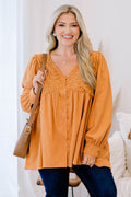 Fireside Stories Top, Orange