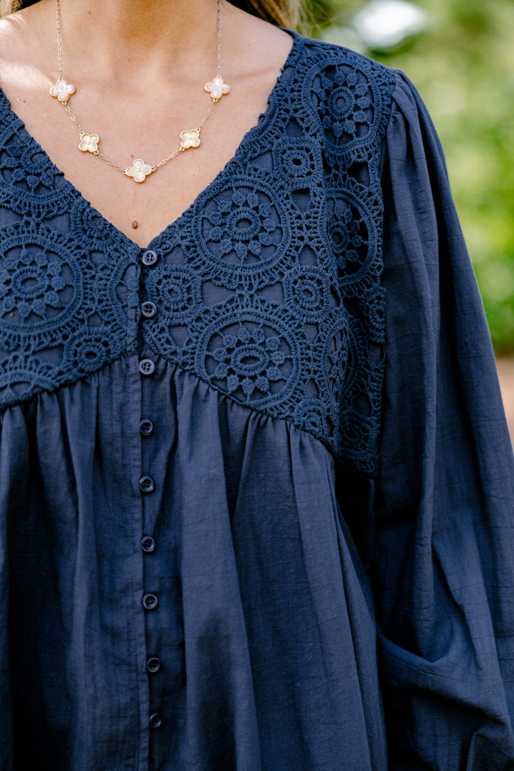 Fireside Stories Top, Blue