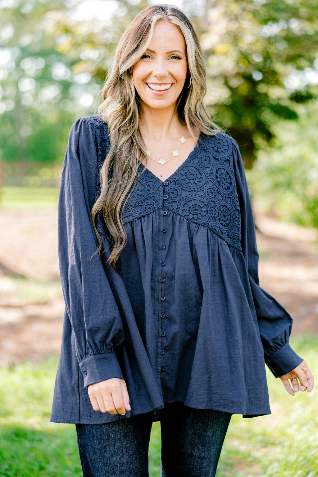 Fireside Stories Top, Blue