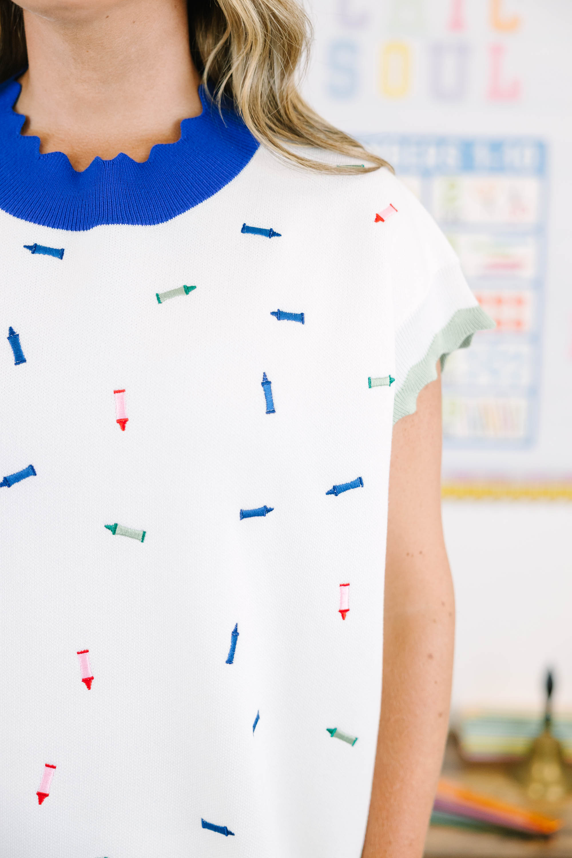 First Day Feeling Sweater, White