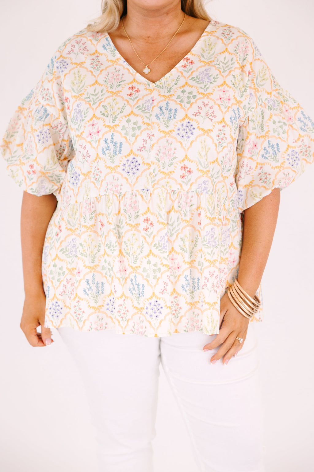 First Glance Top, Ivory