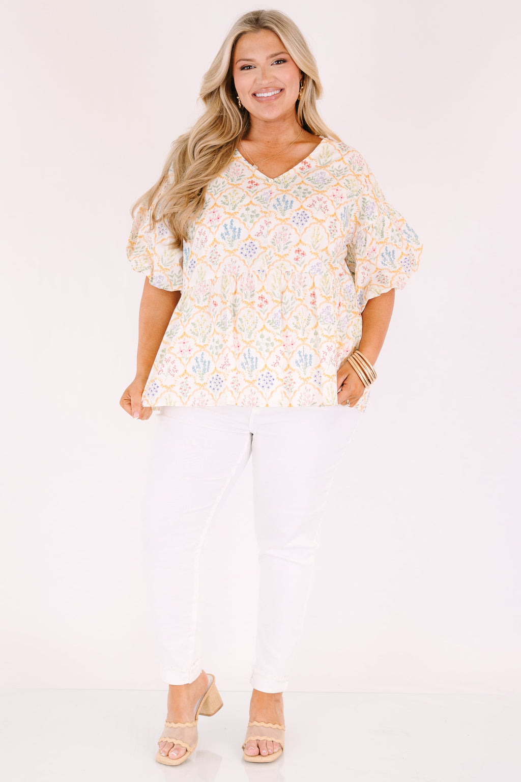 First Glance Top, Ivory