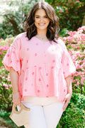 First Glance Top, Pink