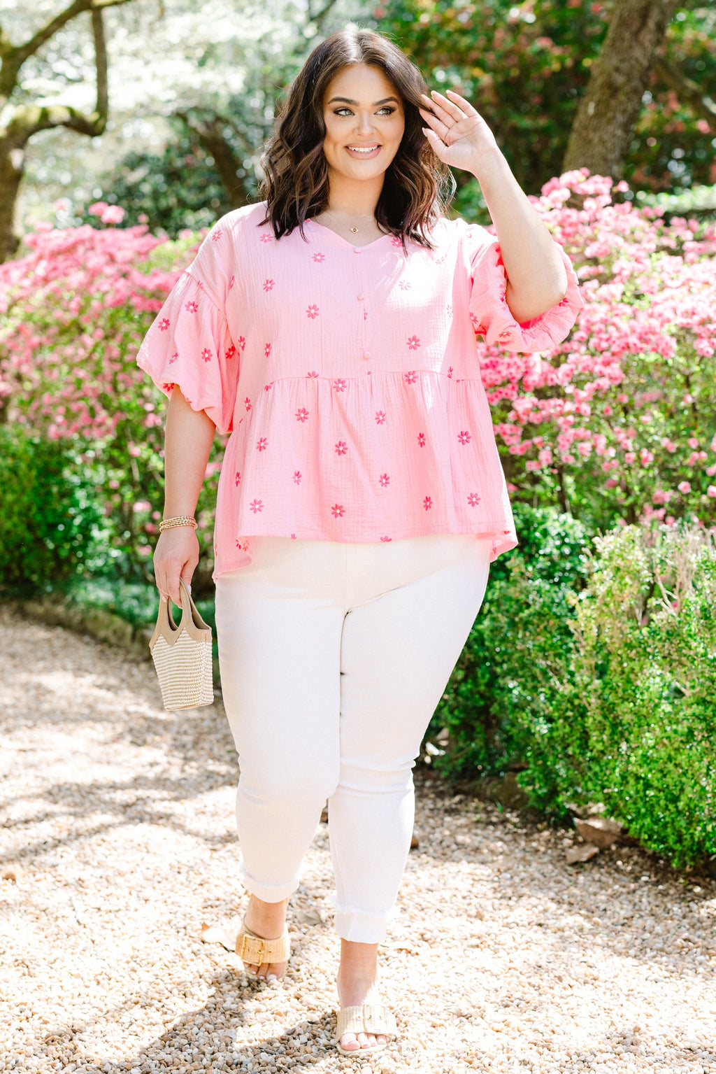 First Glance Top, Pink