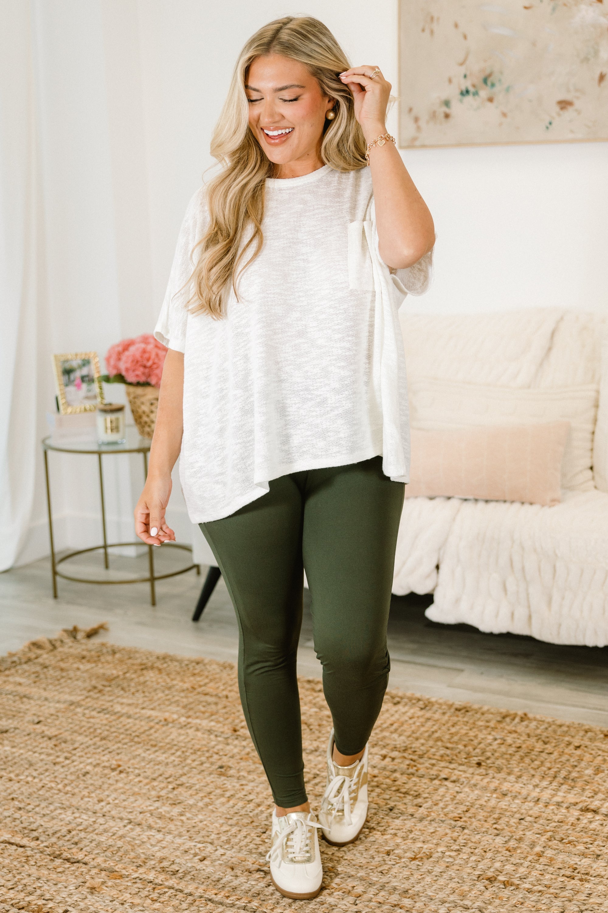 First Place Leggings, Dark Olive