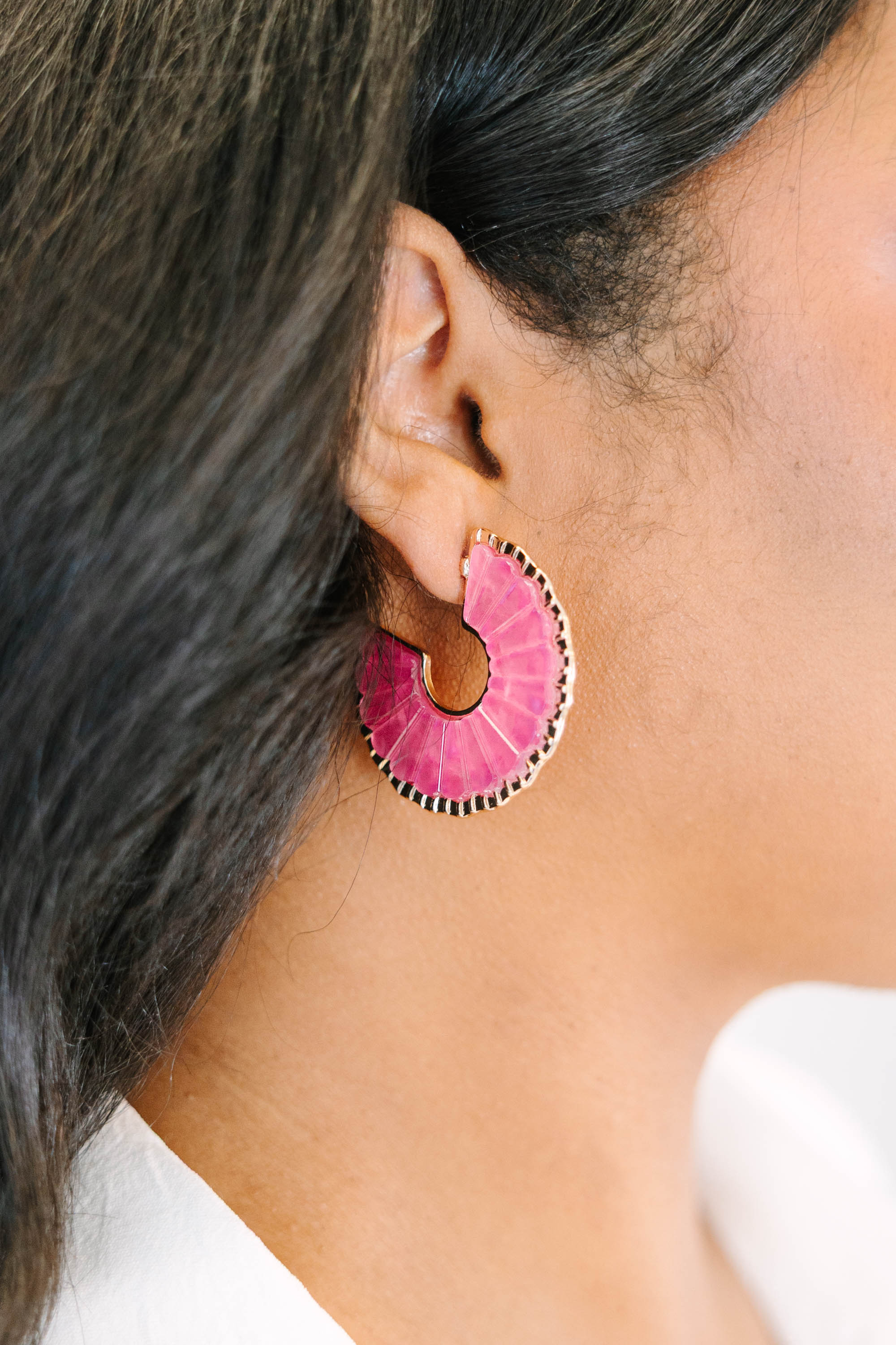 Flamingo Fancy Earrings, Pink